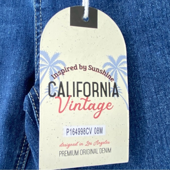 California Vintage Stretch Flare Blue Jeans Juniors 11/30 -NWT - Picture 3 of 14